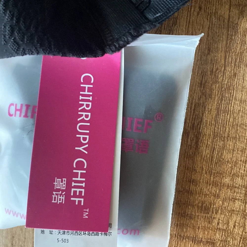 Chirrupy chief black strapless bra size 40D